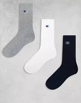 Носки Champion, 3 пары, многоцветные