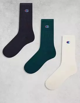 Носки Champion, 3 пары, многоцветные
