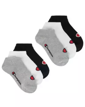 Носки Champion Sneaker Socks "6pk Sneaker Socks" (6 пар, комплект), цвет Oxgm/Oxgm/Wht/Wht/Nbk/Nbk -Ns
