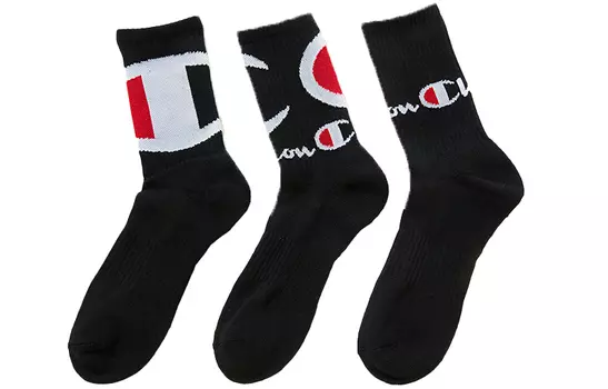 Носки Champion унисекс до середины икры, цвет Black