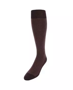 Носки Charlie Over The Calf из мериносовой шерсти с узором «гусиные лапки» TRAFALGAR