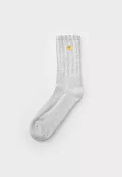 Носки CHASE SOCKS UNISEX Carhartt WIP, цвет Ash Heather/Gold-Coloured