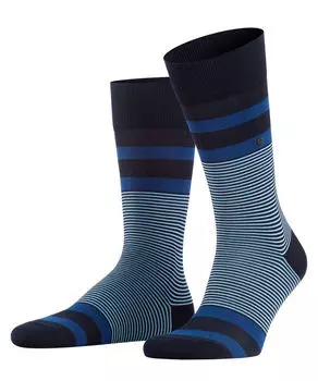 Носки черные в полоску Burlington, синий