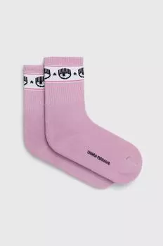 Носки Chiara Ferragni, фиолетовый