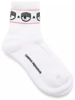 Носки Chiara Ferragni Logomania, белый