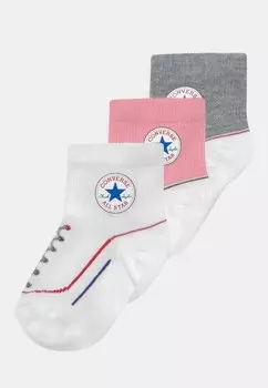 Носки CHUCK INFANT QUARTER 3 PACK UNISEX Converse, цвет coastal pink