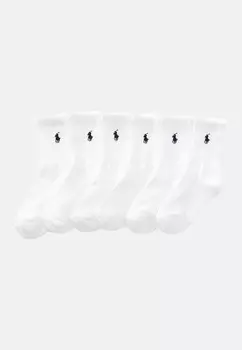 Носки CLASSIC CREW SOCK 6-PACK Polo Ralph Lauren, белый