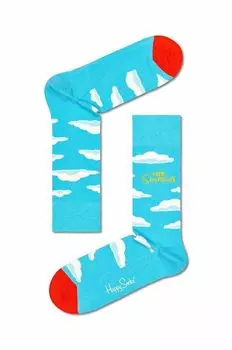 Носки Clouds Happy Socks, бирюзовый
