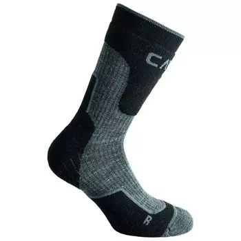 Носки CMP Trekking Wool Mid 3I49177, черный
