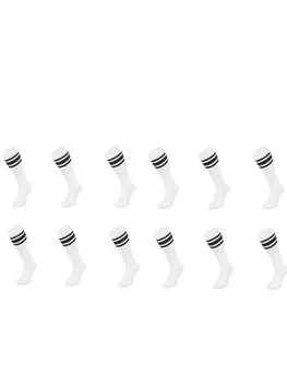 Носки COFI 1453 Basketsocken Schwarz gestreift OneSize Wei, белый