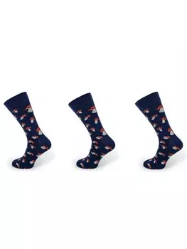 Носки COFI 1453 Socken Pilzmuster Baumwollmischung Herrensocken, цвет NavyblauNavyblau
