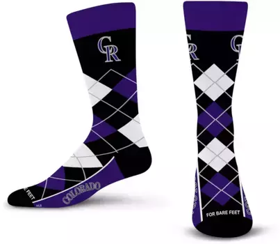 Носки Colorado Rockies Argyle для босых ног For Bare Feet