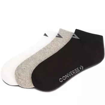 Носки Converse, 3 шт, серый/черный/белый