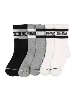 Носки CONVERSE Socks, цвет grey/black/white
