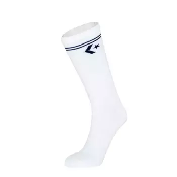 Носки Converse Star Chevron Double Stripe Crew, две пары в упаковке, черный/белый