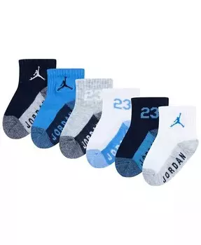Носки Core Jumpman до щиколотки для малышей и мальчиков, набор из 6 шт Jordan, черный