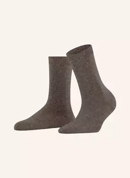 Носки cosy wool из шерсти мериноса FALKE, цвет 5201 porto mel.