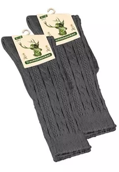 Носки Cotton Prime Zopfmuster, антрацит