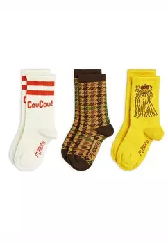 Носки COUCOU SOCKS UNISEX 3 PACK Mini Rodini, разноцветный