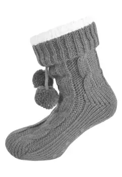Носки COZY BOBBLE HOMIES Normani, серый