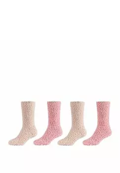 Носки COZY FUZZY 4 PACK Skechers, светло-розовый