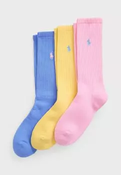 Носки CREW SOCK 3 PACK Polo Ralph Lauren, синий