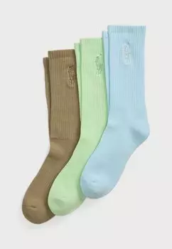 Носки CREW SOCK 3 PACK Polo Ralph Lauren, синий