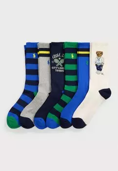 Носки CREW SOCK 6 PACK Polo Ralph Lauren, темно-синий
