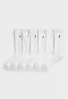 Носки CREW SOCK 6 PACK Polo Ralph Lauren, белый