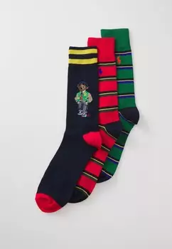 Носки CREW SOCK GIFT BOX SET UNISEX Polo Ralph Lauren, мультиколор