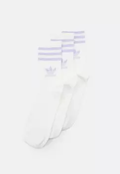 Носки CREW SOCK UNISEX 3 PACK adidas Originals, цвет white/violet tone