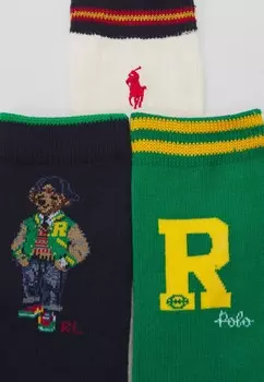 Носки CREW SOCK UNISEX 3 PACK Polo Ralph Lauren, мультиколор