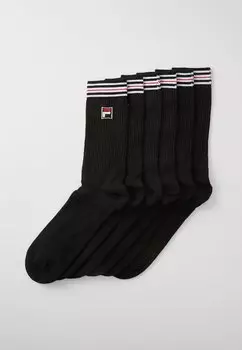 Носки CREW VINTAGE UNISEX 6 PACK Fila, черный