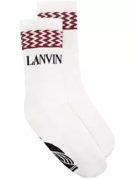 Носки Curb с логотипом Lanvin, белый