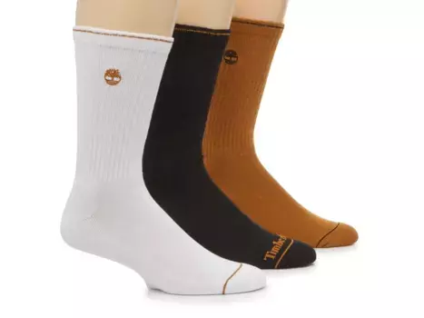 Носки Cushioned Logo Men's Crew Socks - 3 Pack Timberland, белый