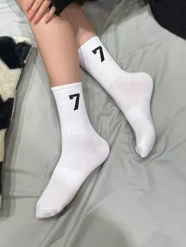 Носки DAZY, однотонные, белый цвет