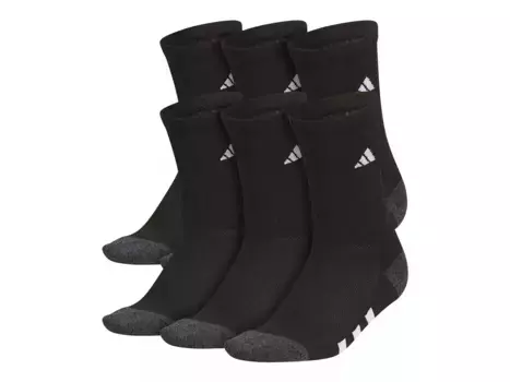 Носки детские Adidas Athletic Cushioned Crew - 6 шт., черные/белые