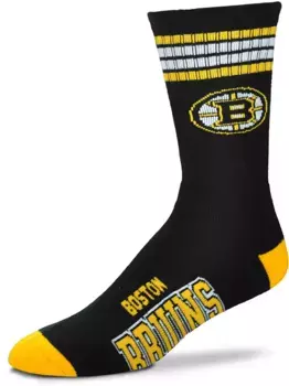 Носки Deuce Crew с 4 полосками для босых ног Boston Bruins For Bare Feet