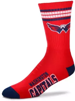 Носки Deuce Crew с 4 полосками для босых ног Washington Capitals For Bare Feet