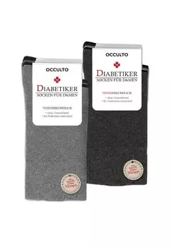 Носки DIABETIKER OCCULTO, серый