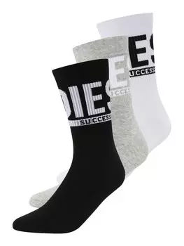 Носки DIESEL SKM-RAY, цвет mottled grey/Black/White