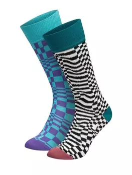 Носки DillySocks 2er Pack Delusions, цвет turquoise - purple - black - white - petrol