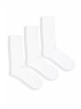 Носки DillySocks 3er Pack One Color Smooth, цвет smooth snow white