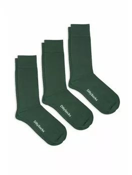 Носки DillySocks 3er Pack One Color Smooth, цвет smooth forest green