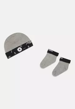 Носки DINOS HAT BOOTIE SET Converse, цвет dark grey heather