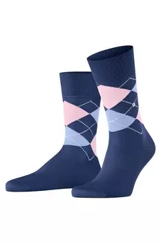 Носки длинные Manchester 14441 из натурального хлопка Burlington, синий