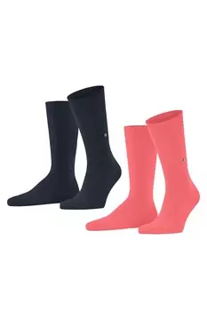 Носки длинные с хлопком - 2 пары Burlington, красный