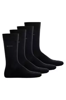 Носки длинные с хлопком - 4 пары Boss, черный