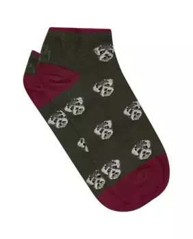 Носки длиной до щиколотки с изображением головы охотничьей собаки зеленого цвета Kiff-Kiff, зеленый