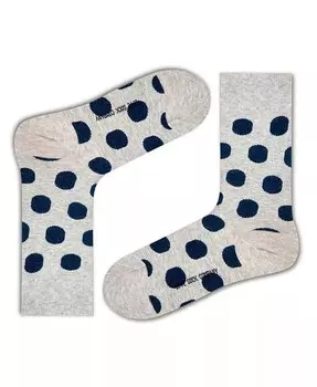 Носки для экипажа из хлопка в большой горошек Love Sock Company, серый